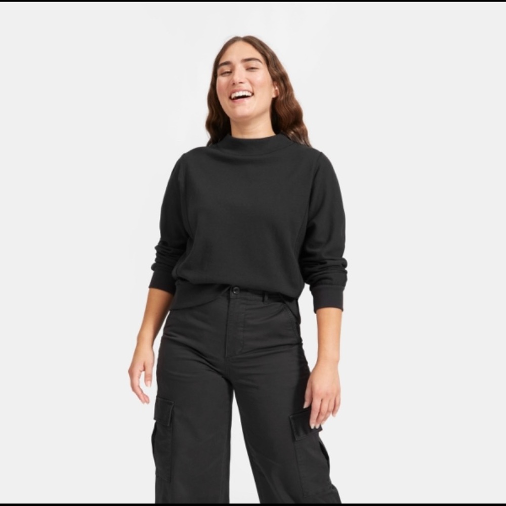 Everlane Lightweight Mockneck Sweatshirt